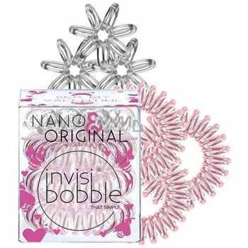Invisibobble Gumki Do Włosów Sprężynki Bee Mine Nano Original 3 + 3 sztuki