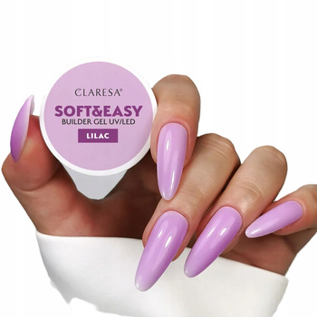 Claresa Soft Easy Builder Gel Żel Budujący Lilac Pastelowy Fiolet Lila 45g