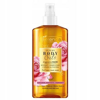 Bielenda Luxury Body Oils 3w1 Olejek Do Ciała Twarzy Włosów Różany 150ml