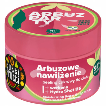 Tutti Frutti Arbuz Party Nawilżający Cukrowy Peeling Do Ciała Soczysty Arbuz 300g