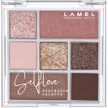 Lamel Paleta 7 Cieni Selflove Maty Perły Błyszczące Nude Brązy Róże 402