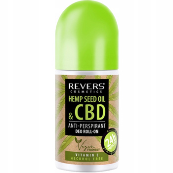 Revers Roll On Antyperspirant w Kulce z Naturalnym Olejem Konopnym CBD 50ml
