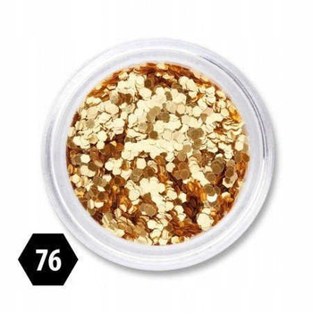 Efekt Plastry Miodu Na Paznokcie Złote Złoty 76