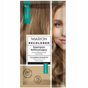 Marion Recolored Szamponetka Szampon Koloryzujący 6.0 Ciemny Blond