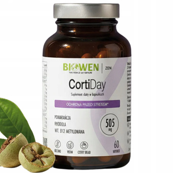 Biowen CortiDay Suplement Ochrona Przed Stresem Rhodiola Wit B12 60 Kaps