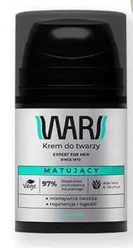 WARS EXPERT FOR MEN Matujący Krem do Twarzy Aloes