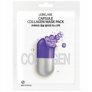Lebelage Dr Capsule Collagen Ujędrniająca Maseczka Do Twarzy w Płacie 28ml