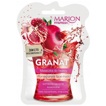 Marion Fit Fresh Wzmacniająca Maseczka Do Twarzy Ekstrakt z Granatu 7,5ml