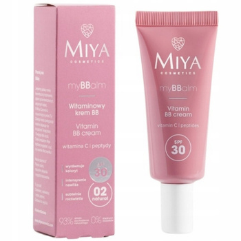 Miya myBBalm Rozświetlający Krem BB z Witaminą C i SPF 30 02 Natural 30ml