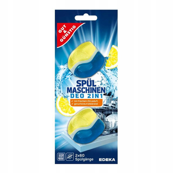 G&G Zawieszka Odświeżająca Do Zmywarki Cytrynowa 2w1 Odświeżacz 2 Sztuki