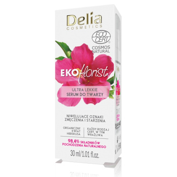 Delia Eko Florist Lekkie Odżywcze Serum Do Twarzy Na Dzień i Na Noc 30ml