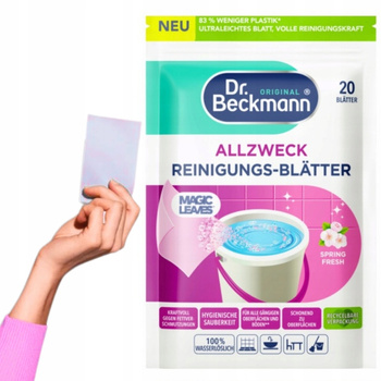 Dr. Beckmann Magiczne Listki Do Czyszczenia Podłóg Powierzchni Spring 20szt