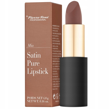 Pierre Rene Satin Pure Lipstick Pomadka Do Ust Satynowa 02 Mia 4,8g