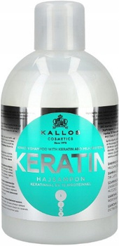 Kallos Keratin Szampon Do Włosów Keratyna 1000ml