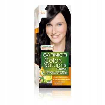 Garnier Color Naturals Crème Farba Do Włosów 1.10 Jet Czerń