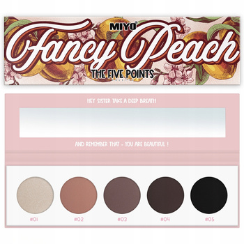 Miyo Five Points Palette Paleta Cieni Do Powiek 5 Kolorów 10 Fancy Peach