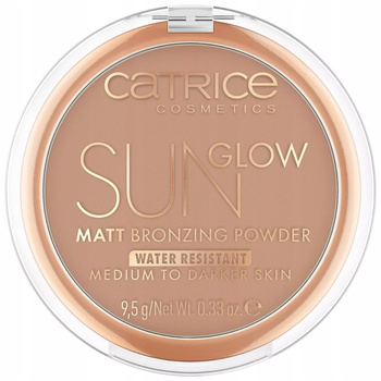 Catrice Sun Glow Wodoodporny Matowy Bronzer Do Twarzy 030 Medium Bronze