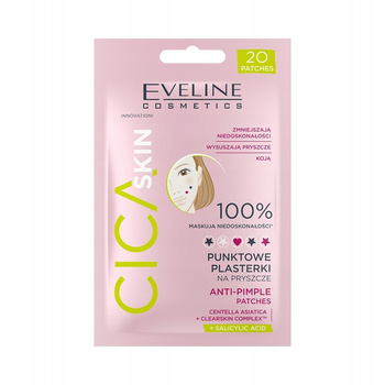 Eveline Cica Punktowe Plasterki Na Pryszcze Gwiazdki Serduszka 20 Sztuk