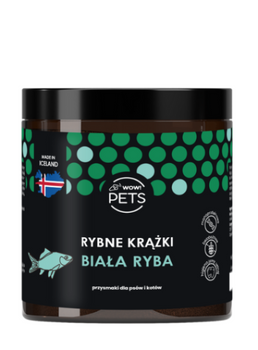 Wow! Pets Krążki Rybne Przysmak Dla Psów i Kotów Biała Ryba 200g