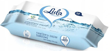 Lula Nawilżany Papier Toaletowy 99% Wody 50 sztuk