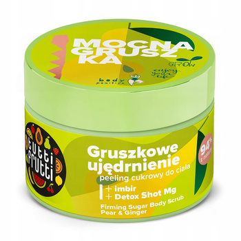 Tutti Frutti Mocna Gruszka Peeling Cukrowy Ujędrniający Detox Shot Mg Gruszka 300g