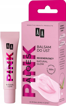 AA Balsam Do Ust Regenerujący Natural Glow Pink Aloes Hipoalergiczny 10g