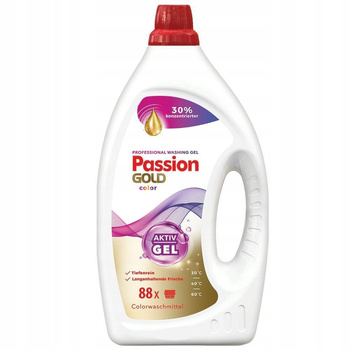 Passion Gold Color Aktiv Gel Żel Do Prania Kolorowego Kolorów 88 Prań 3,52L