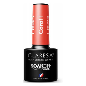 Claresa Lakier Hybrydowy Coral 1 5g