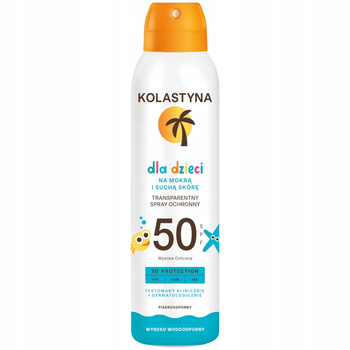 Kolastyna Spray Ochronny Dla Dzieci Na Mokrą i Suchą Skórę SPF 50 150ml
