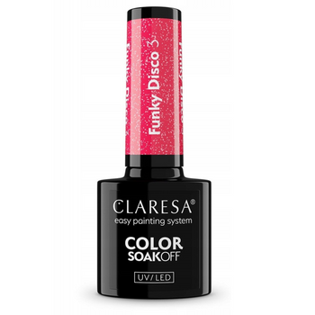 Claresa Lakier Hybrydowy Funky Disco 3 Coral Twist 5g