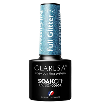 Claresa Lakier Hybrydowy Full Glitter 7 5g
