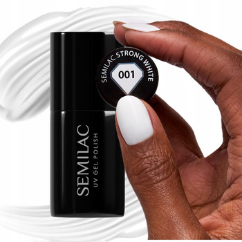 Semilac Lakier Hybrydowy Strong White 001 7ml