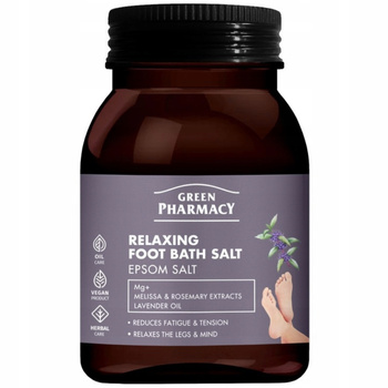 Green Pharmacy Relaksująca Sól Do Stóp Lawendowa z Melisą Rozmarynem 400g