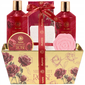 Aurora Zestaw Prezentowy Kosmetyków Do Ciała Dla Kobiety Midnight Rose Róża