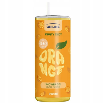 On Line Fruity Shot Odświeżający Żel Pod Prysznic Pomarańcza Wit C 390ml