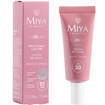 Miya myBBalm Rozświetlający Krem BB z Witaminą C i SPF 30 01 Light 30ml