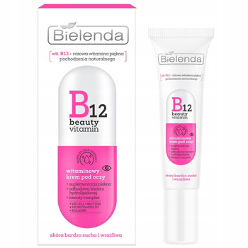 Bielenda B12 Beauty Vitamin Nawilżający Krem Pod Oczy Witaminowy 15ml