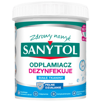 Sanytol Antybakteryjny Odplamiacz w Proszku Do Prania Białego Jasnego 450g