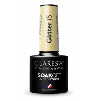 Claresa Lakier Hybrydowy Glitter 15 5g