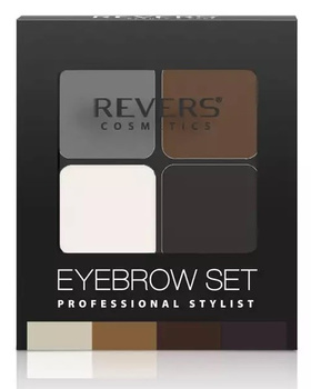 Revers Eyebrow Set Stylist 3 Cienie Do Brwi i Wosk 02 4,5g