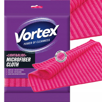 Vortex Ścierka z Mikrofibry Superchłonna Uniwersalna Do Sprzątania Różowa