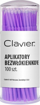 Clavier Aplikatory Bezwłókienkowe Do Rzęs Fioletowe 1mm x 100 Sztuk