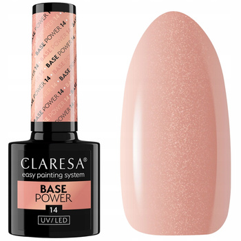 Claresa Base Power UV/LED Bezkwasowa Baza Hybrydowa Klasyczny Nude 14 5g