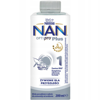 Nestle NAN Optipro 1 Plus Mleko w Płynie Początkowe Od Urodzenia 200ml
