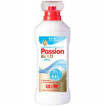 Passion Gold White Aktiv Gel Żel Do Prania Białego Jasnego 50 Prań 2L