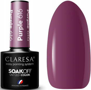 Claresa Lakier Hybrydowy Purple 616 Purpurowy 5g