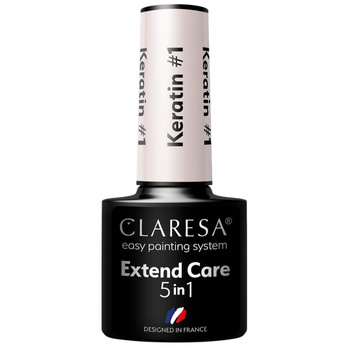 Claresa Extend Care 5in1 Keratin Baza Hybrydowa Do Paznokci Róż Nude 1 5g