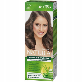 Joanna Naturia Color Nawilżająca Farba Do Włosów Aloes 215 Zimny Blond 40g