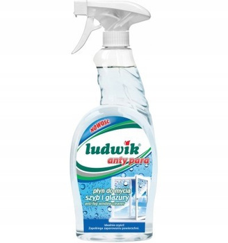 Ludwik Płyn do mycia szyb glazury anty para 750 ml