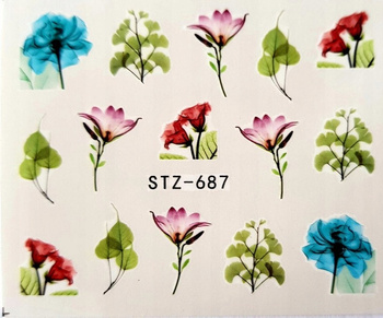 Naklejka wodna do paznokci STZ-687